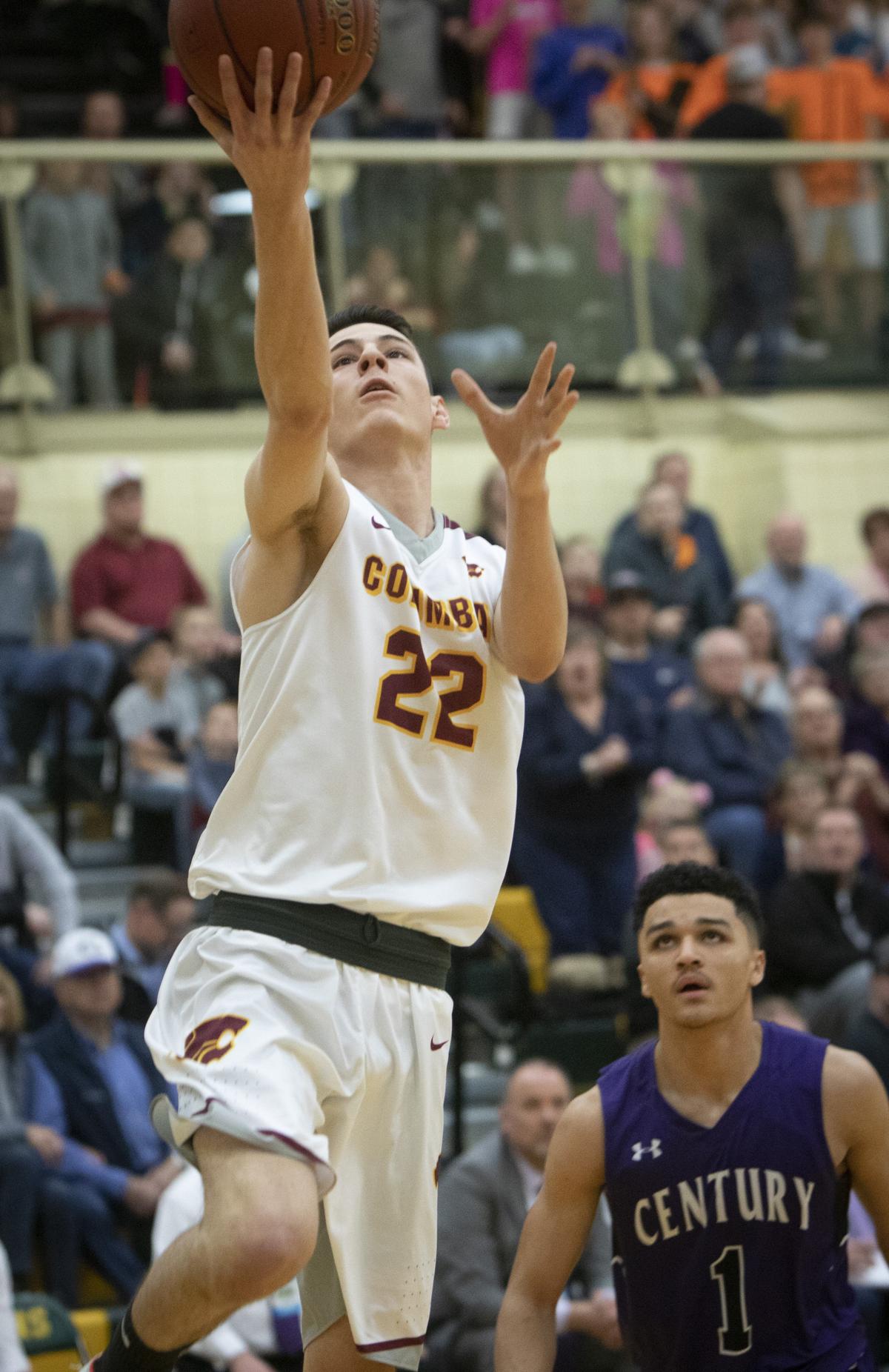 Gabe Landin, left, is just one of two returning starters for defending district champ Columbia.