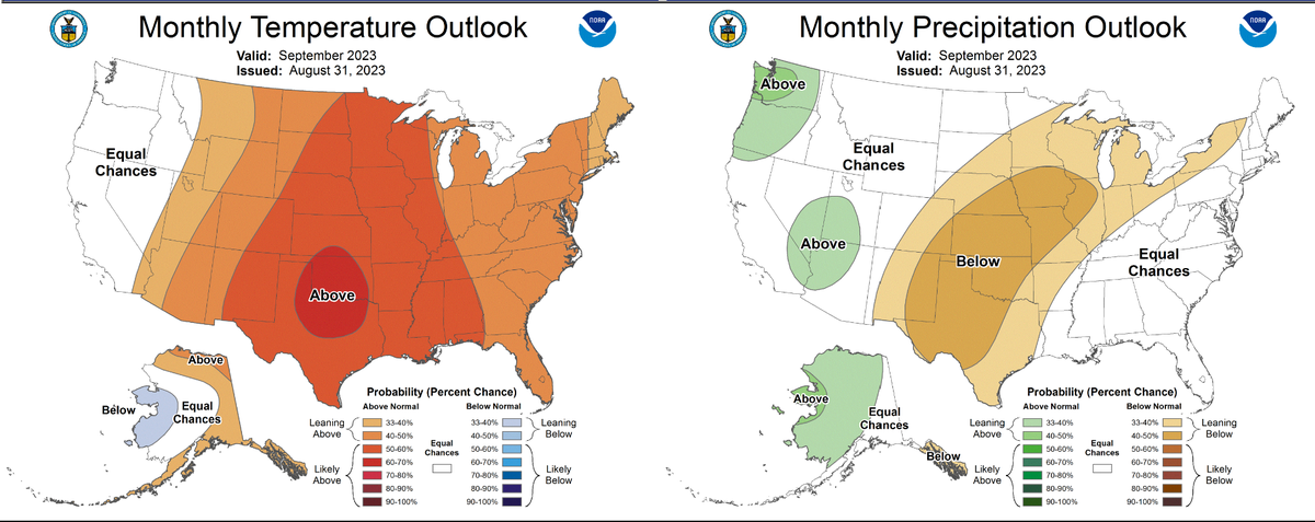 Northwest Washington will likely see temperatures in the low 70s in September, but could see more rain as we head into rainy season.