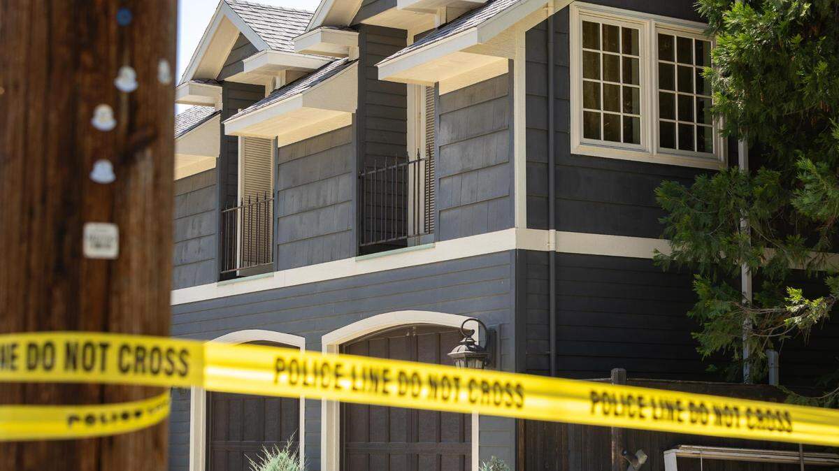 The home at 718 N. 20th St. was cordoned off by police after Wednesday night’s officer-involved shooting took place.