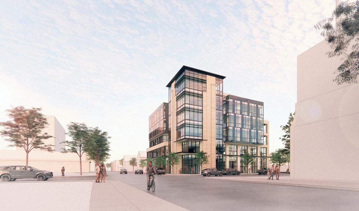 The project’s design is still in its earliest stages and will likely continue to change as development moves forward, according to Mandy Boam, senior associate with Hummel Architects. This rendering is intended to show an initial idea, rather than a final product.