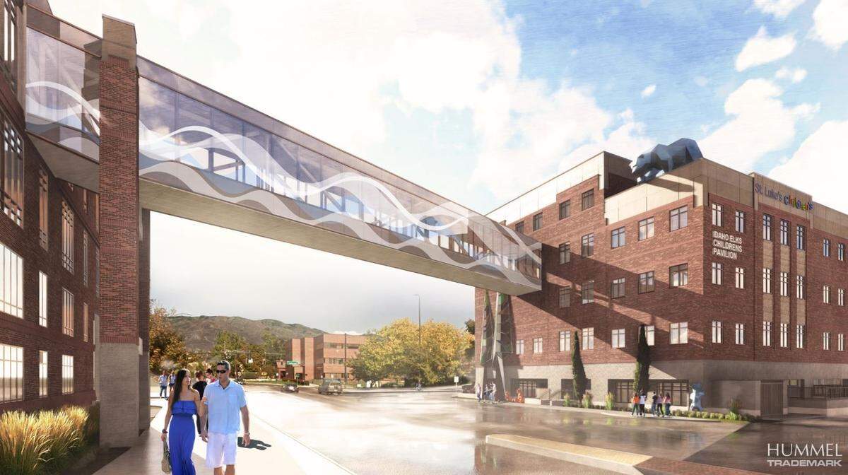 This skybridge will link the new Idaho Elks Children’s Pavilion with the existing St. Luke’s Children’s Hospital.