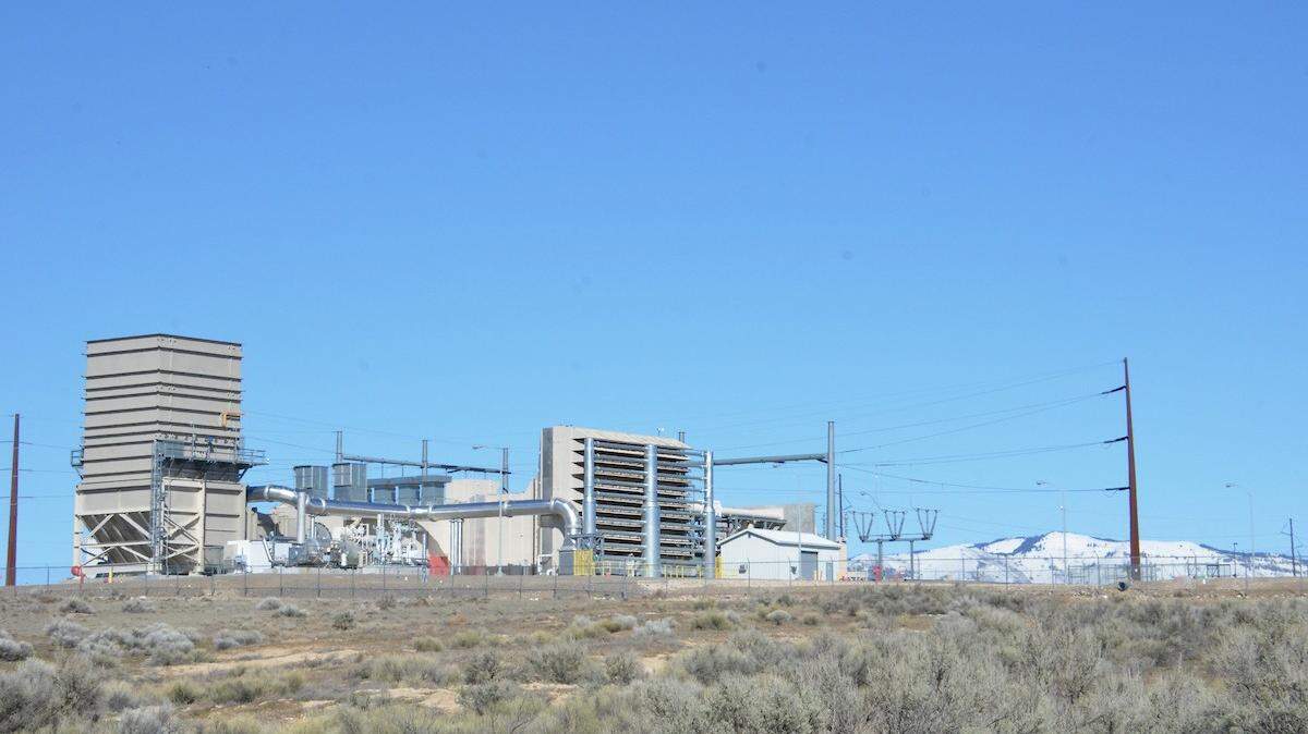 The Bennett Mountain Power Plant near Mountain Home, pictured here, is similar to the Peregrine Power Plant that Idaho Power plans to build in Elmore County.