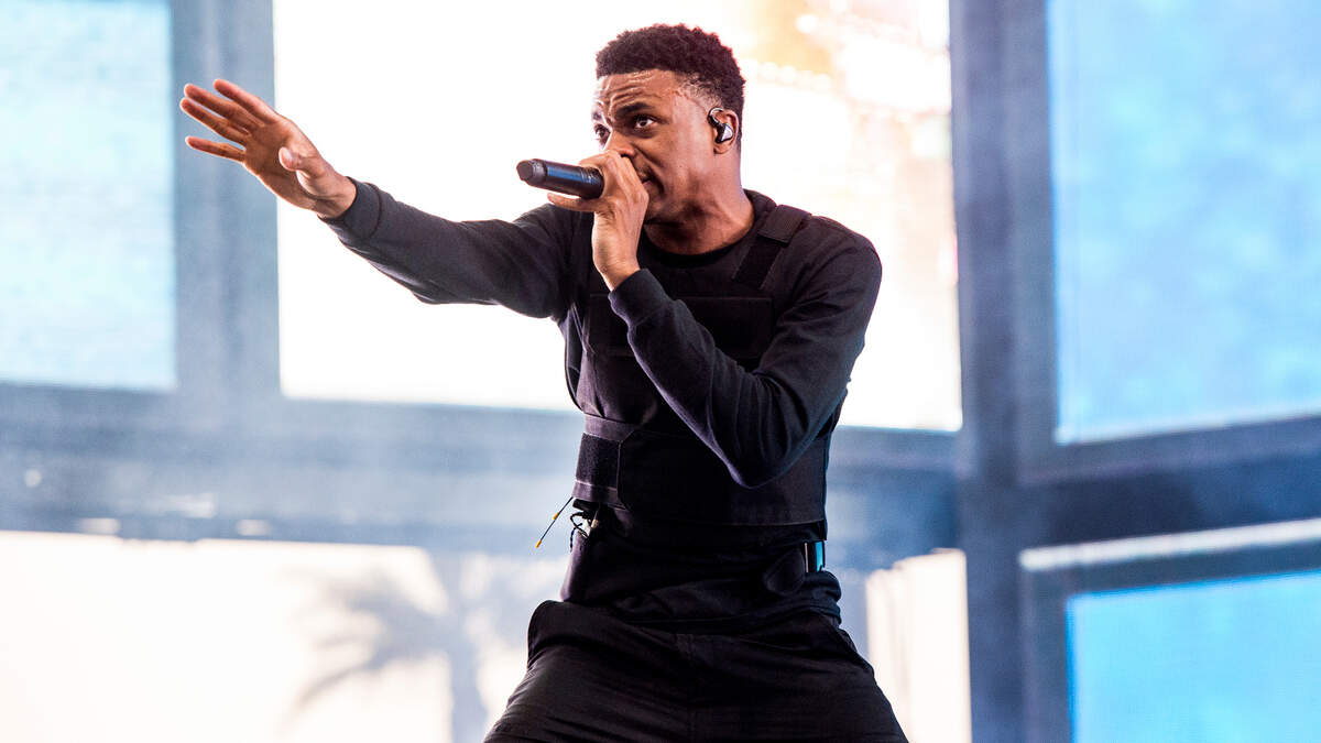 Vince Staples performs at the Coachella Music & Arts Festival at the Empire Polo Club on Friday, April 20, 2018, in Indio, Calif.