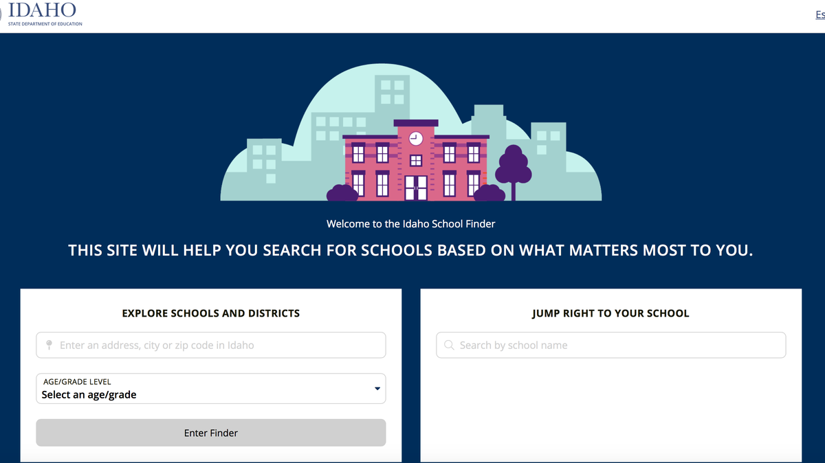 This is the homepage for the State Department of Education’s new K-12 school report cards. The report cards are available at www.idahoschools.org.