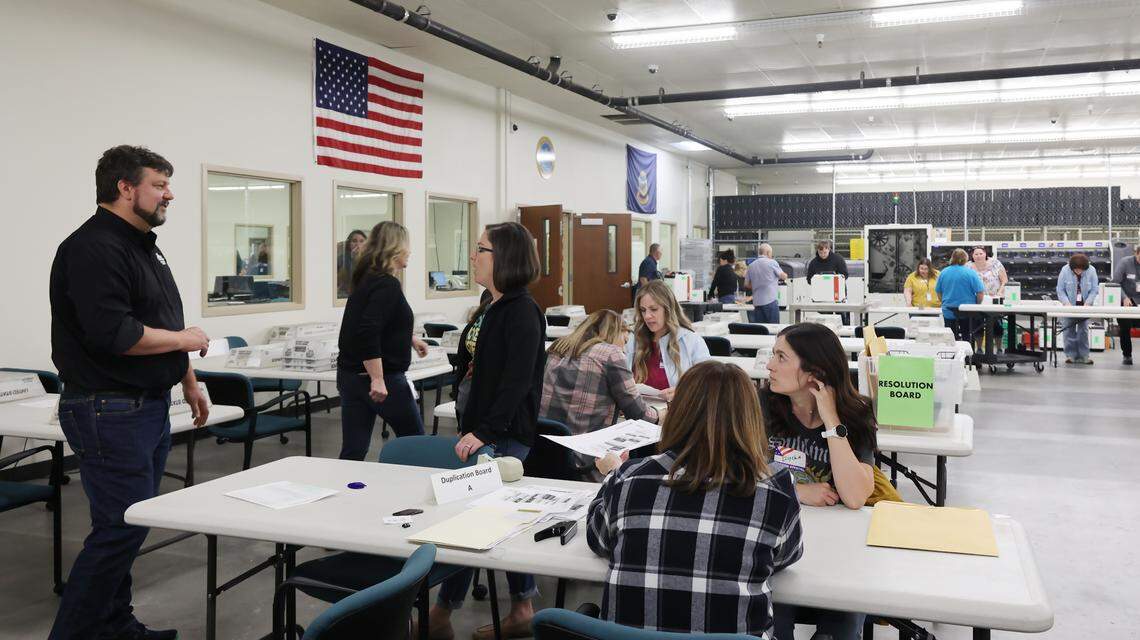 About 80 poll workers reported to the Ada County Elections Office after the primary election on May 21. Voter turnout for the primary was about 21% — lower than projected.