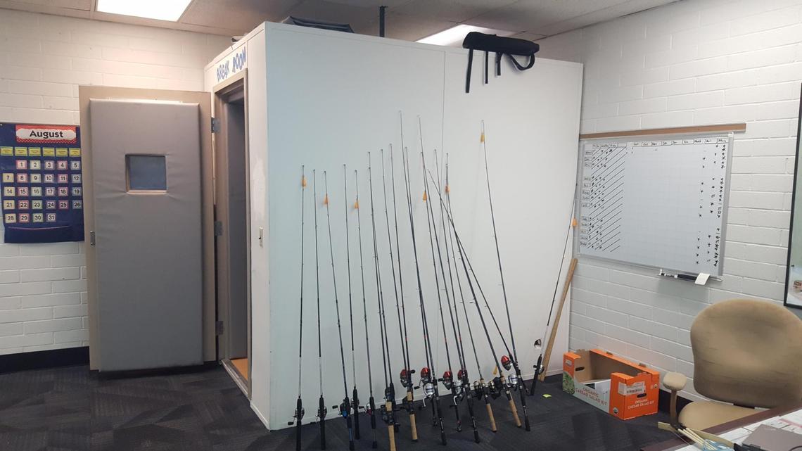 A restraint and seclusion room in Meridian Middle School. Idaho schools could soon be barred from using restraint and seclusion on students as a form of discipline under a bill introduced Monday.