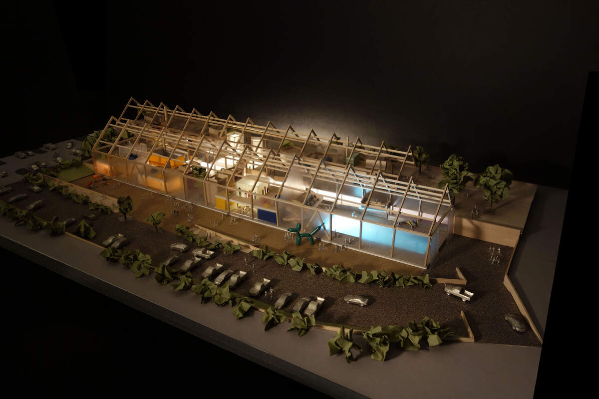 EC3 built a model to display the Crystal Barn design.