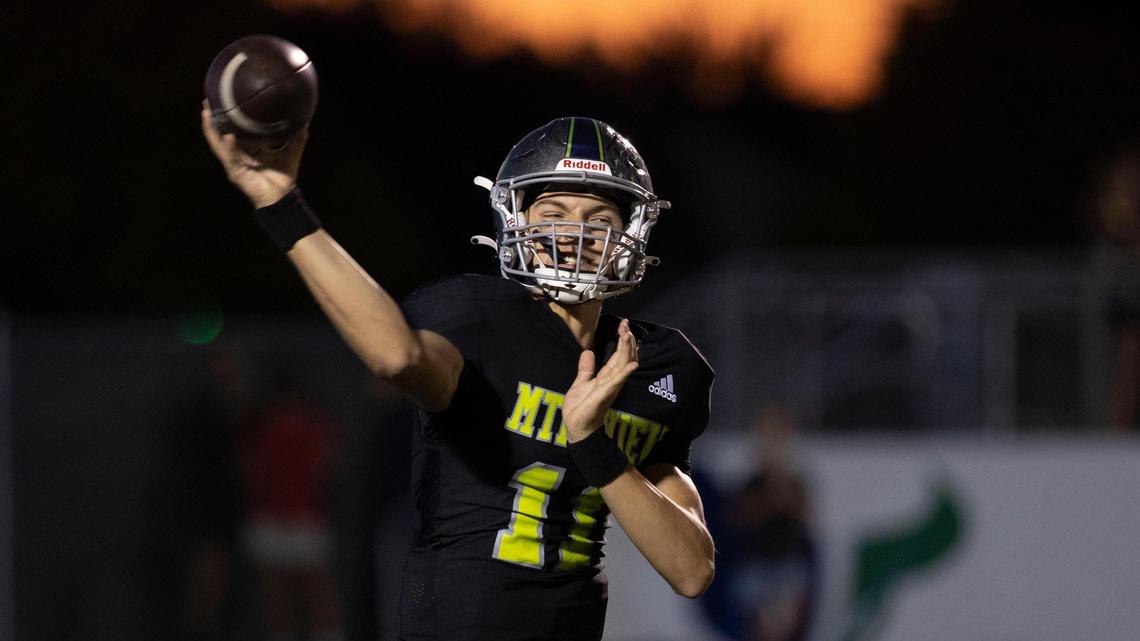 Mountain View quarterback Henry Nelson takes over as the sole starter for the Mavericks this fall.
