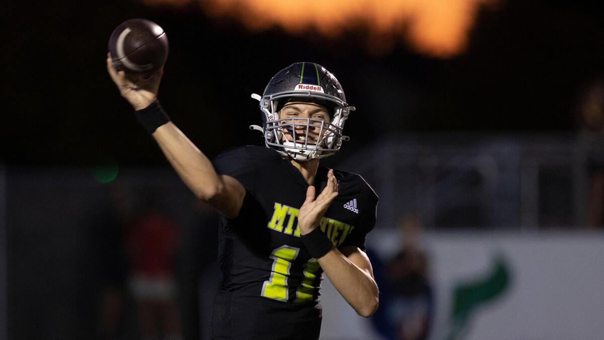 Mountain View quarterback Henry Nelson takes over as the sole starter for the Mavericks this fall.