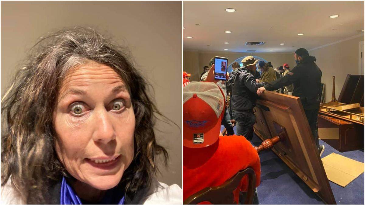 Yvonne St Cyr, of Boise, was found guilty of two felony counts of obstructing and interfering with law enforcement during a civil disorder and four misdemeanor charges. 