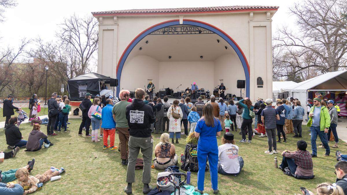 The Gene Harris Bandshell is a free stage at Julia Davis Park. No tickets are required.