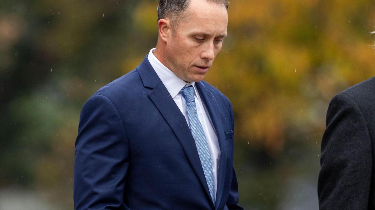 Ex-Caldwell Police Department Sgt. Ryan Bendawald leaves the federal courthouse in Boise in November after pleading not guilty to several charges related to his alleged victimization of women while he was an officer.