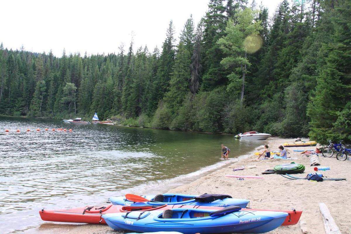 Priest Lake offers lots of camping opportunities, from state parks to U.S. Forest Service campgrounds with beaches for launching boats.