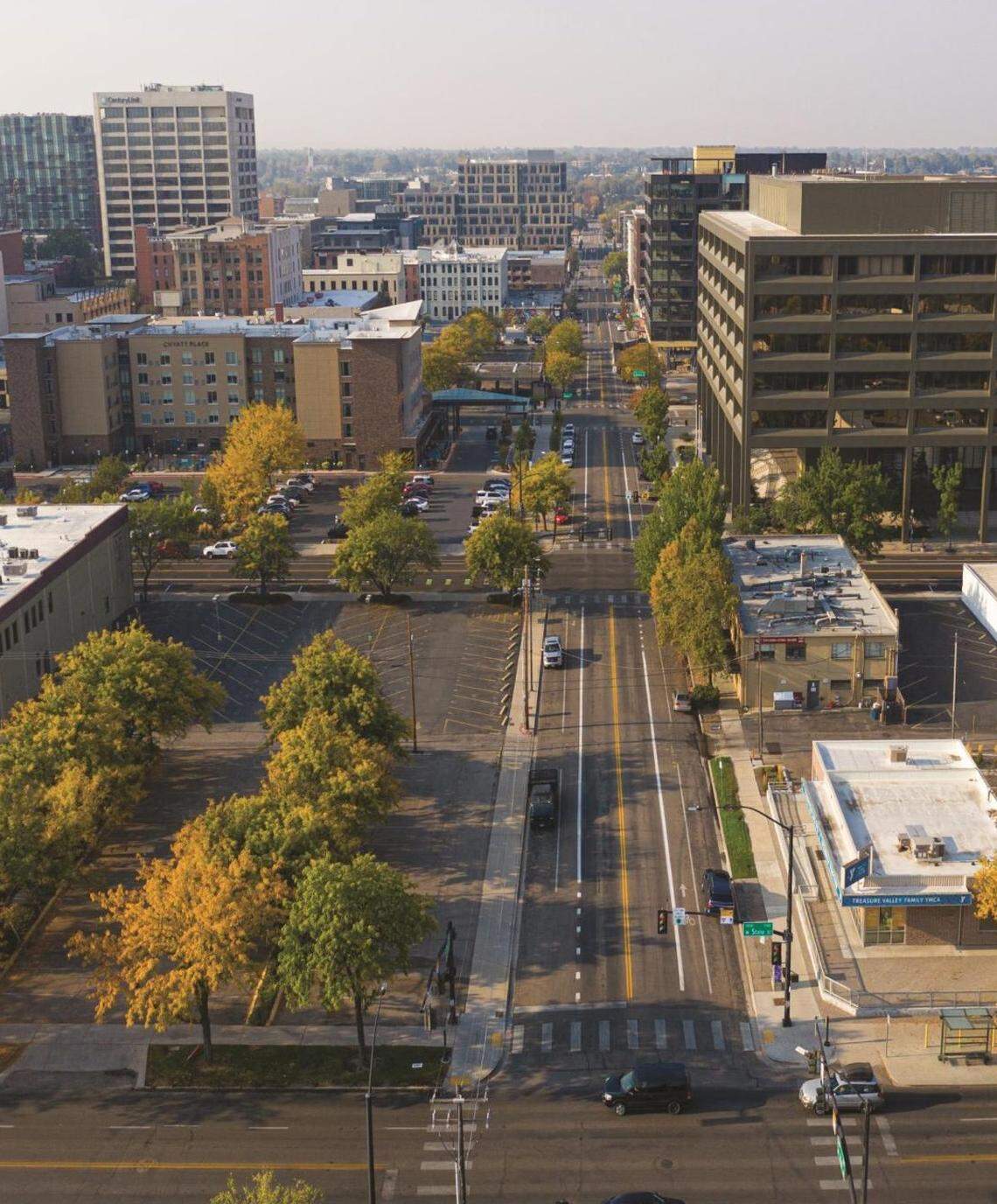 This photo shows 11th Street in downtown Boise before construction for the “Rebuilding 11th Street” is set to begin in late May.