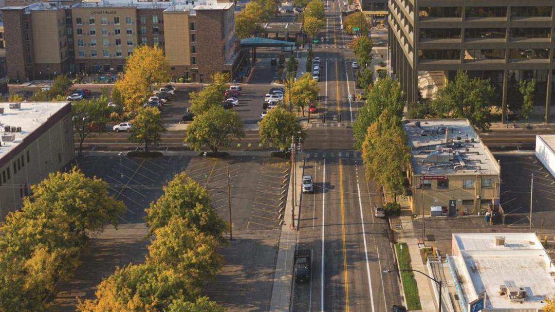 This photo shows 11th Street in downtown Boise. Boise was ranked the sixth-best city in America to start a career.