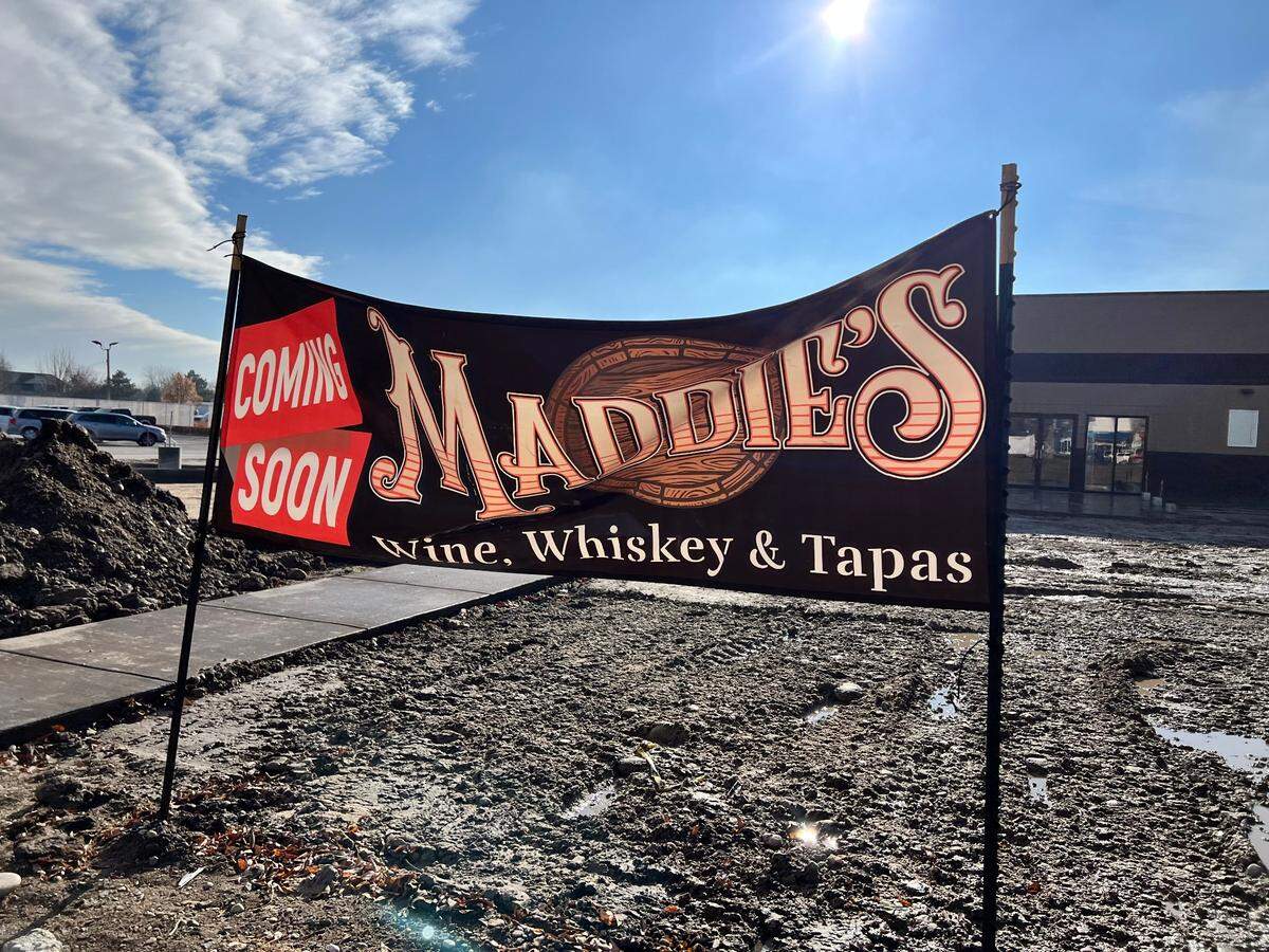A Maddie’s banner says it’s “coming soon.”