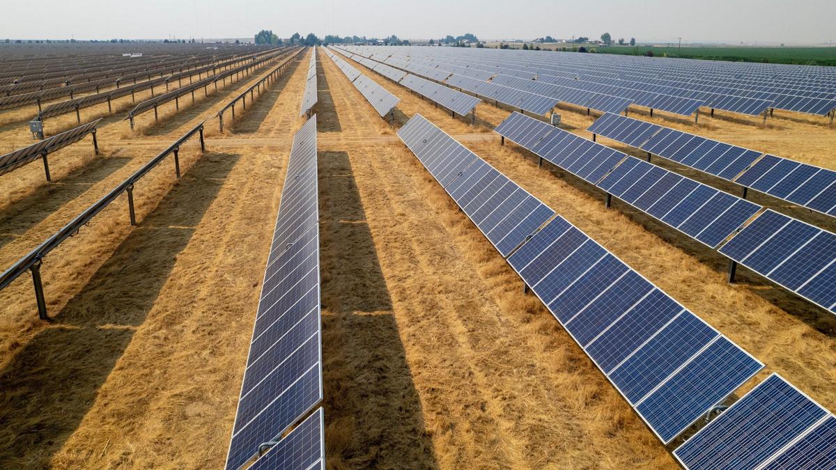 This solar farm, called Idaho Solar 1, is located on South Cloverdale Road in Kuna.