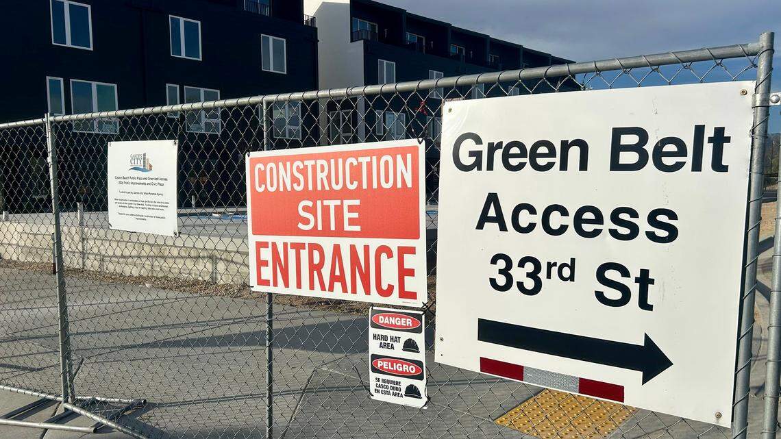 Construction crews are building Casino Beach at Garden City, a new luxury development marketed as a “waterfront oasis in the heart of the city,” along the Boise River Greenbelt and across from Rosa.