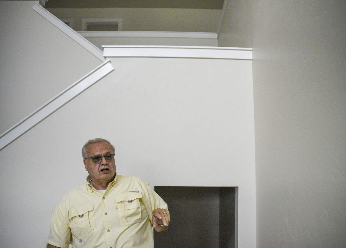 Terry Peterson tours his family home, which is designed to house multiple generations in Meridian’s Prescott Ridge subdivision.