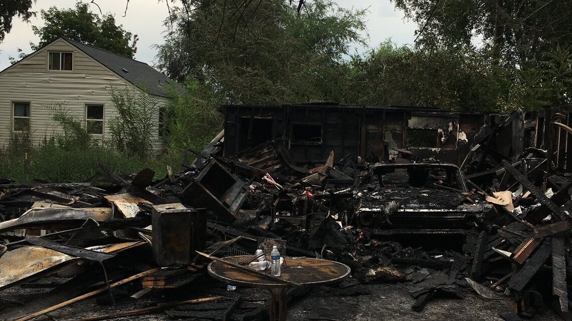 Fire in South Boise destroys garage and displaces family, but they escape injury