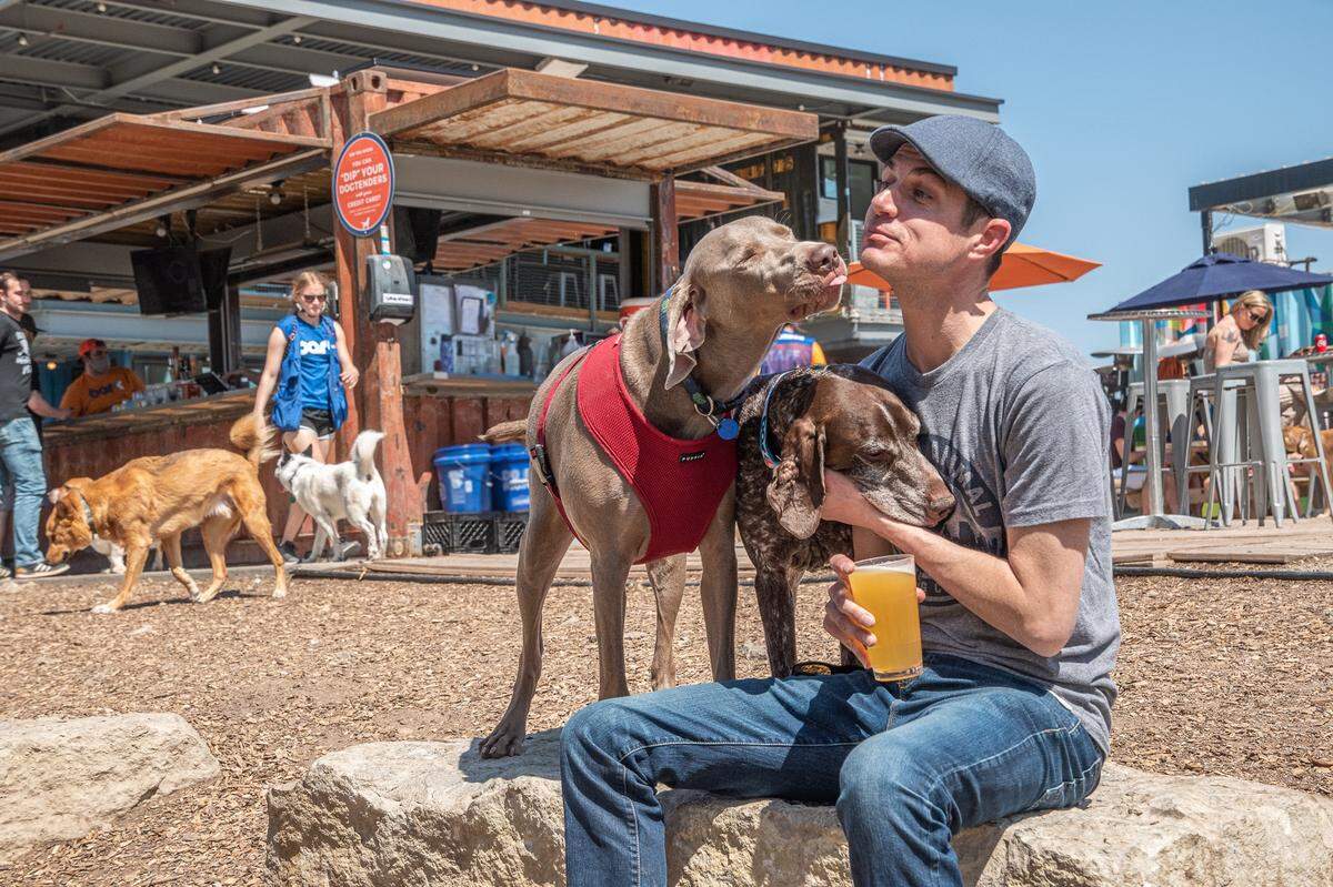 Headquartered in Kansas City, Bar K says that each of its locations “features a bar, restaurant, event space, and multiple spacious dog parks for both large and small dogs — all supervised by trained Bar K Dogtenders.”