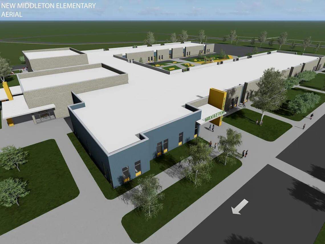 An architect’s rendering of the proposed Middleton Elementary School that would be part of the Terramor Subdivision in Star.