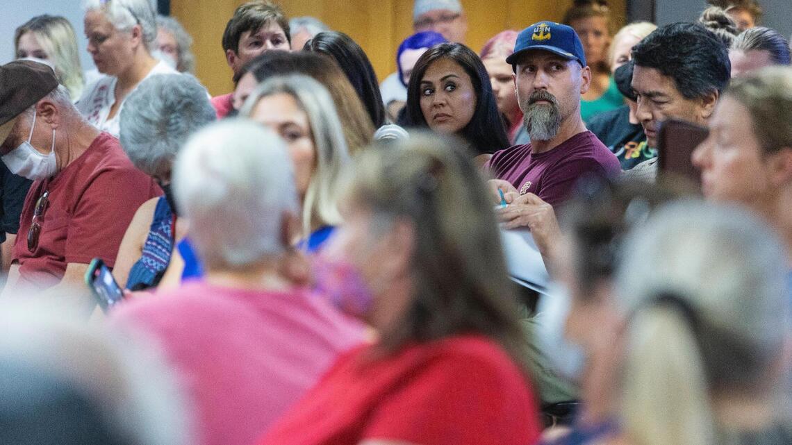 Smut allegations lead to contentious debate at overflowing Meridian Library meeting