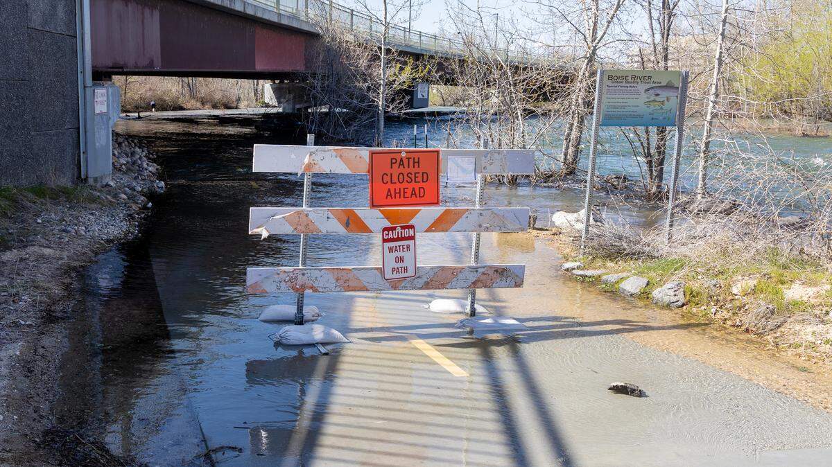 Several portions of the Greenbelt are closed this spring as Boise River flows rise.