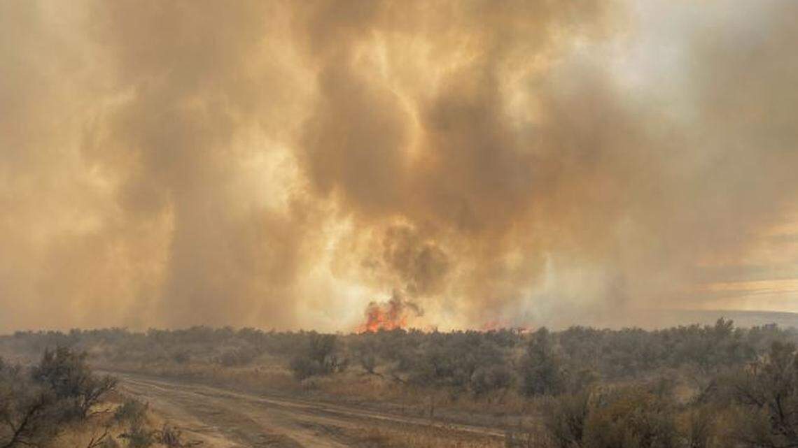 The Leeds Fire began in an open area of land about 5 miles southeast of Boise.