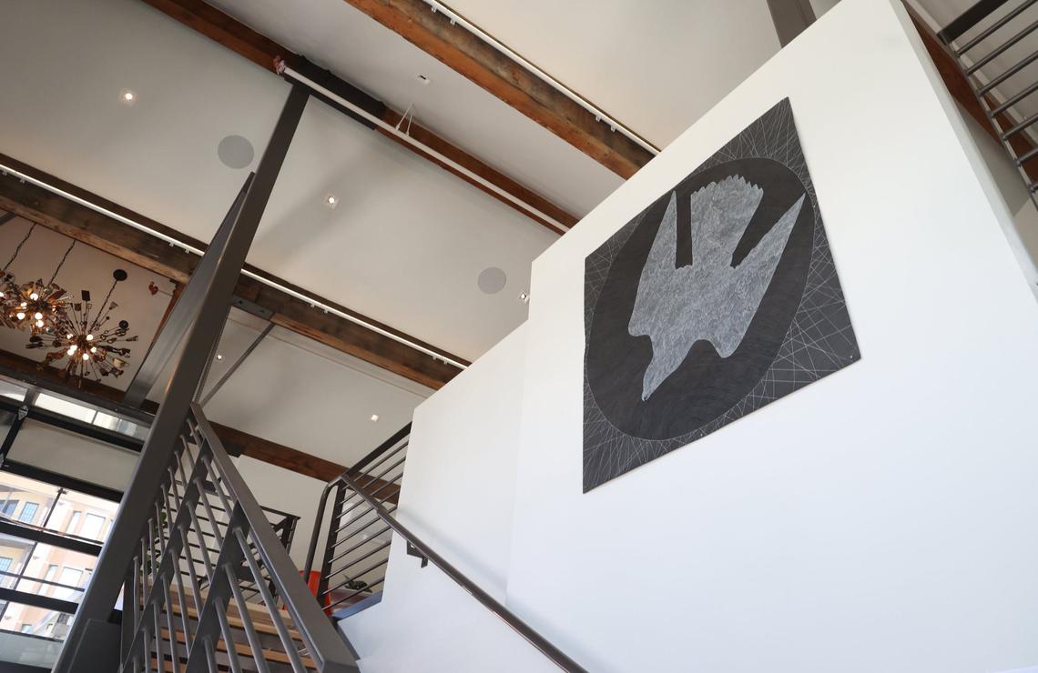 Local and regional artwork is featured inside the lobby.