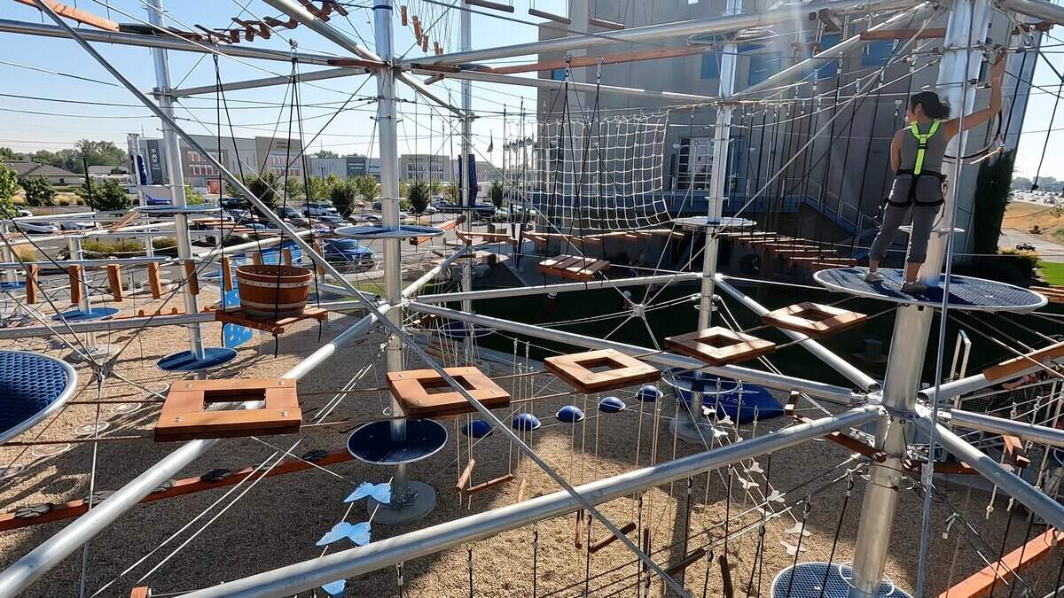 Vertical View, a rock climbing gym in Meridian, recently opened a four-level outdoor ropes course. The course features over 80 obstacles, zip lines and a free fall jump.