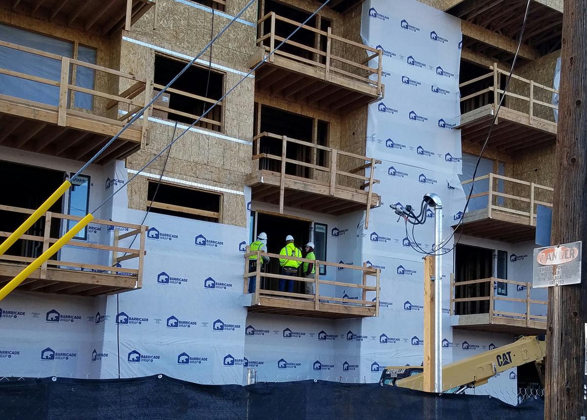 Adare Manor, scheduled to be completed in August, will provide 143 apartments for people with low and moderate incomes.