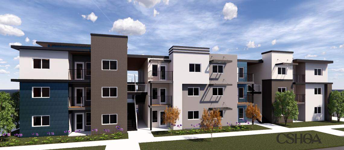 Another perspective on the proposed apartments that Rhino Investments wants to build on the Karcher Mall property in Nampa.