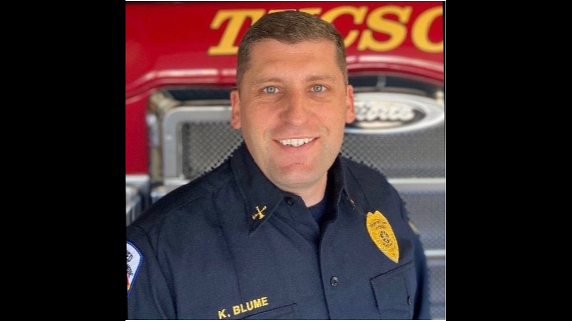 Kristopher Blume was voted fire chief earlier this year by the Meridian City Council.