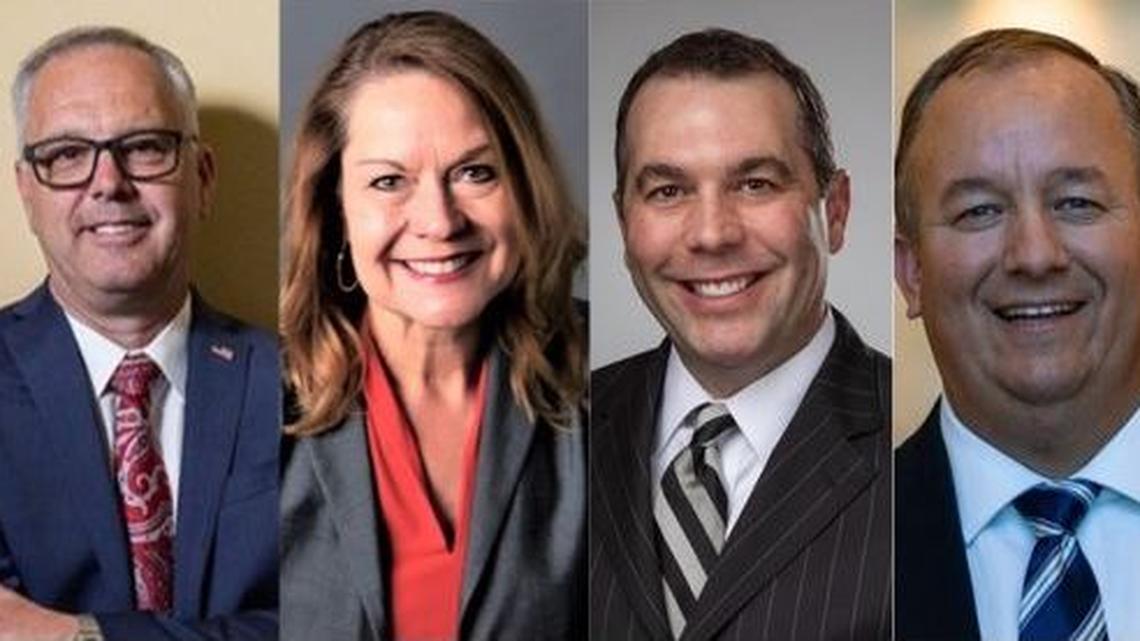 Joe Palmer, Anne Little Roberts, Shaun Wardle and Robert Simison are running for mayor in Meridian.