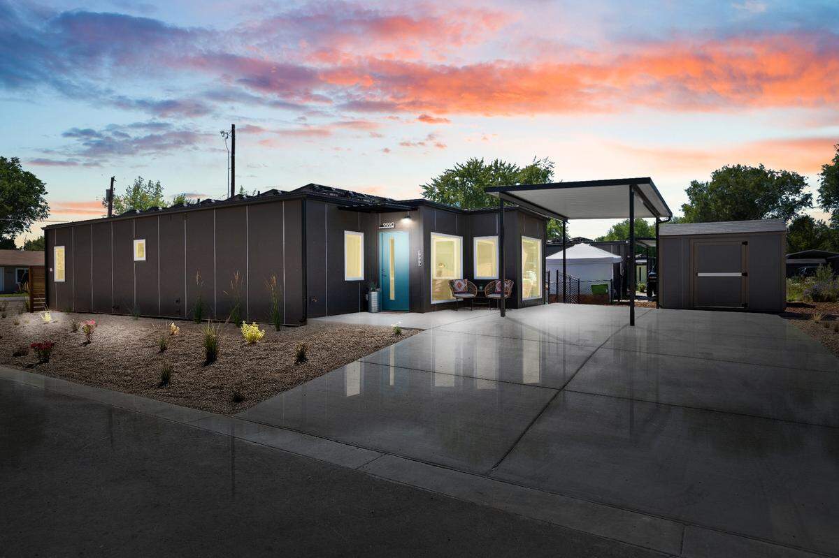 Caritas Commons will consist of 14 homes made from repurposed steel shipping containers. Each house will have four bedrooms and two bathrooms.