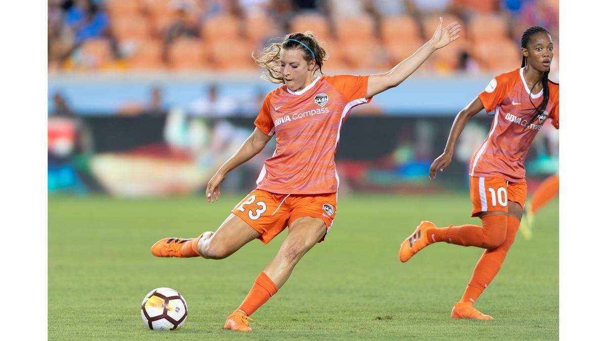 Centennial High grad Sofia Huerta made her debut with the Houston Dash on Friday. Huerta was traded from Chicago to Houston last week as she sought more playing times as a defender to boost her chances of making the 2019 Women's World Cup.