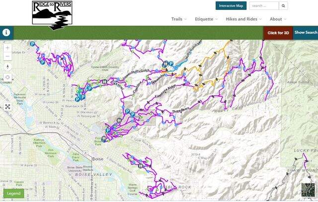 Rules, etiquette, info for hikes at Ridge to Rivers in Idaho | Idaho ...