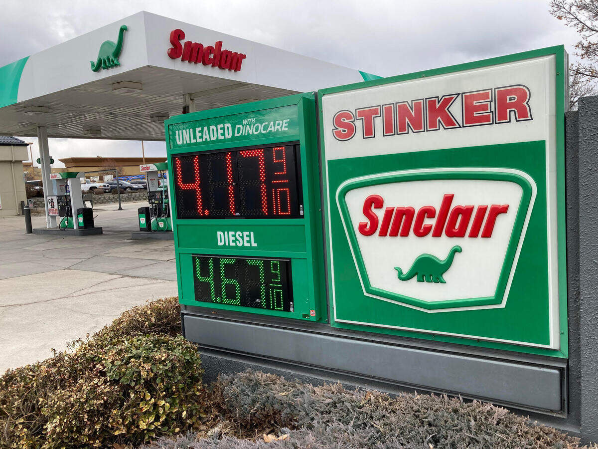 The Stinker Station at 3203 N. Cole Rd was selling gas at $4.17 on Sunday. By Monday it had risen to $4.19.