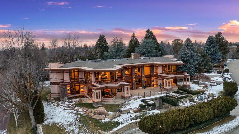 Idaho mansion for sale again after major remodel. It has 10 bathrooms, impressive views