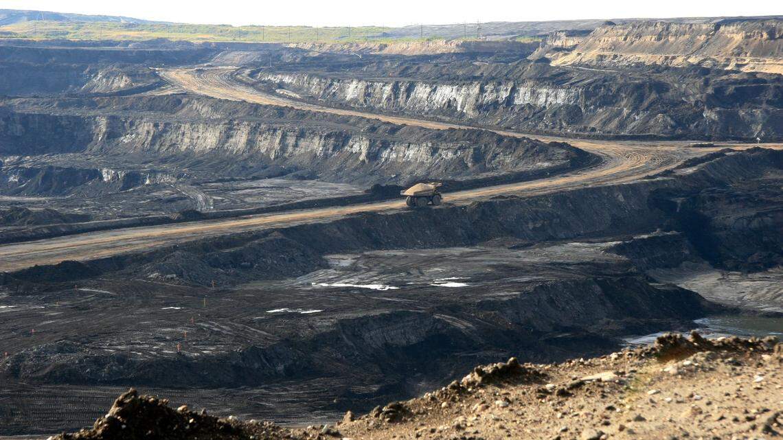 Alberta oil sands extraction site.