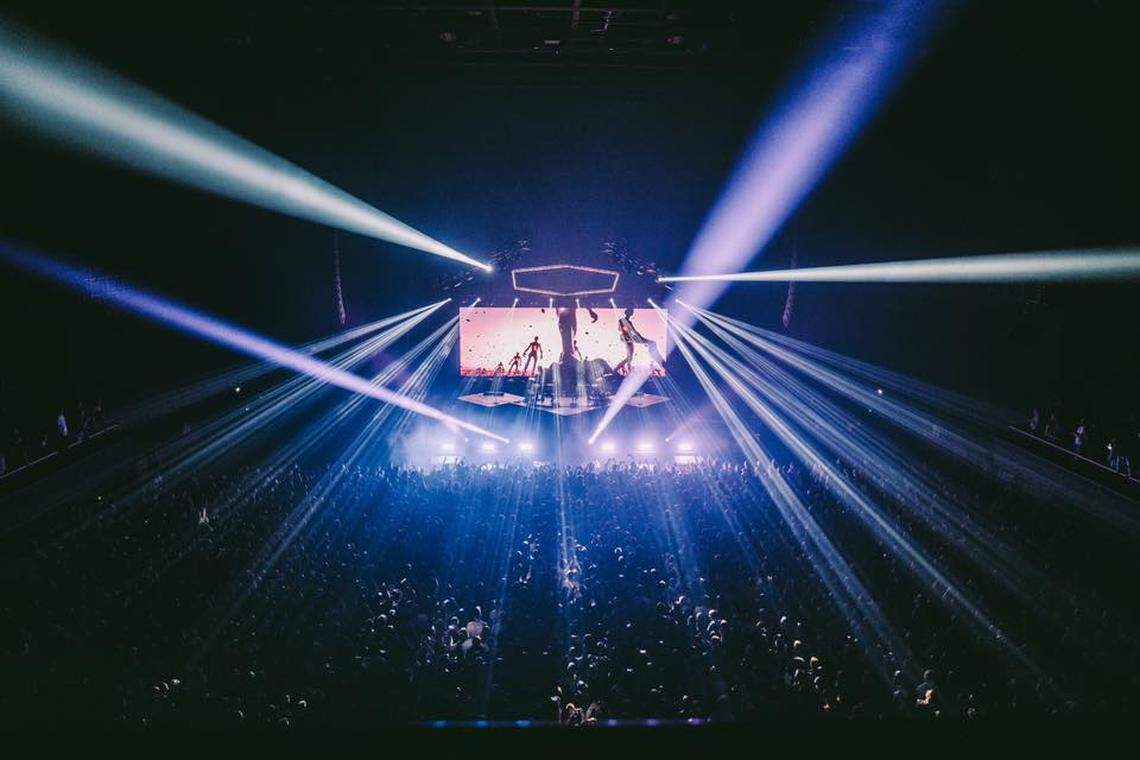 Odesza is known for its visceral live performances with large stage productions.