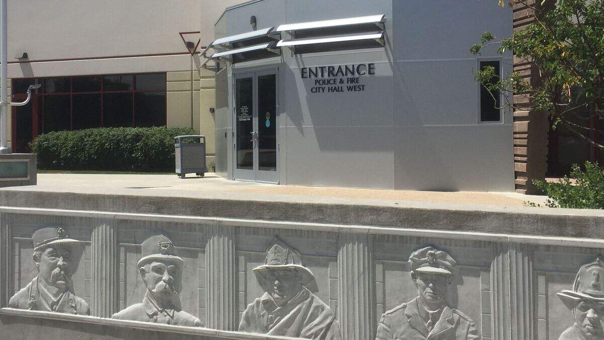 An exterior shot of City Hall West on Mark Stall Place, where the Boise Fire Department is housed.