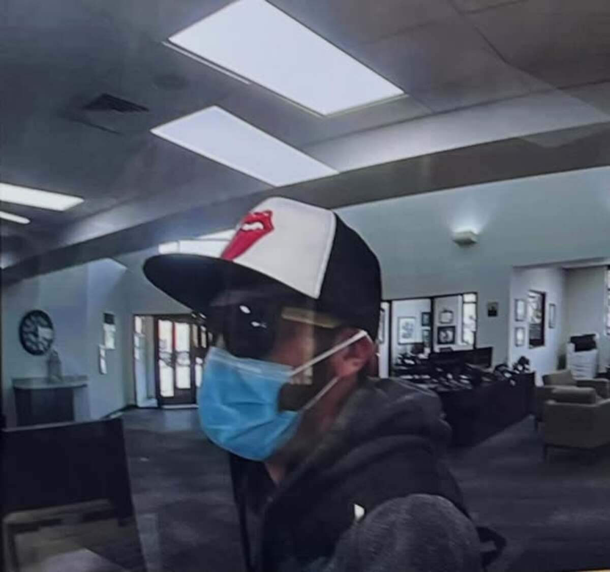 The suspect got away with an “undisclosed amount of cash.”