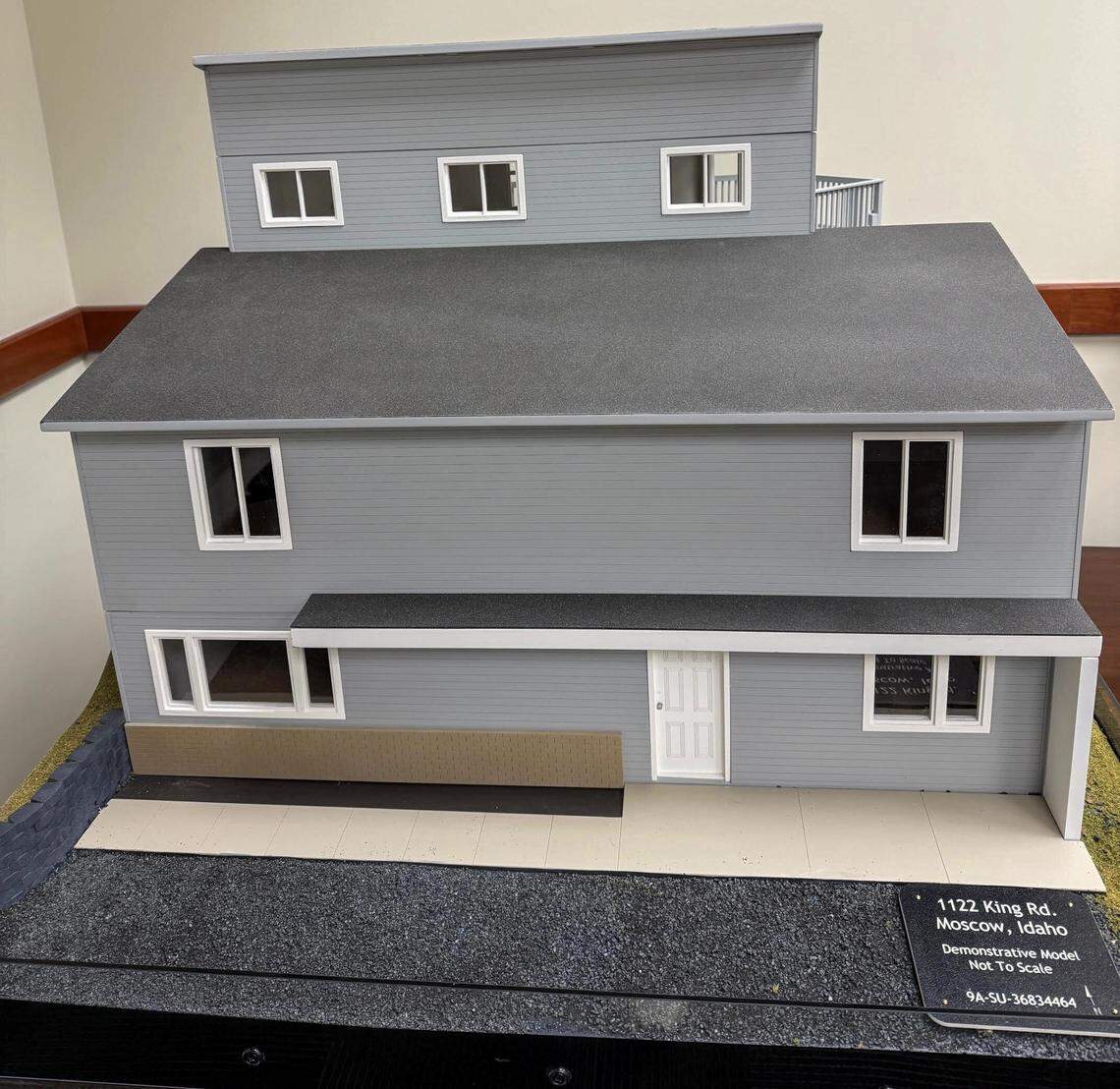 Bryan Kohberger’s public defense team objected to the use of a not-to-scale model of the Moscow home on King Road where four University of Idaho students were found stabbed to death. Judge Steven Hippler ruled to allow the 3D diagram at trial, for demonstrative purposes only.