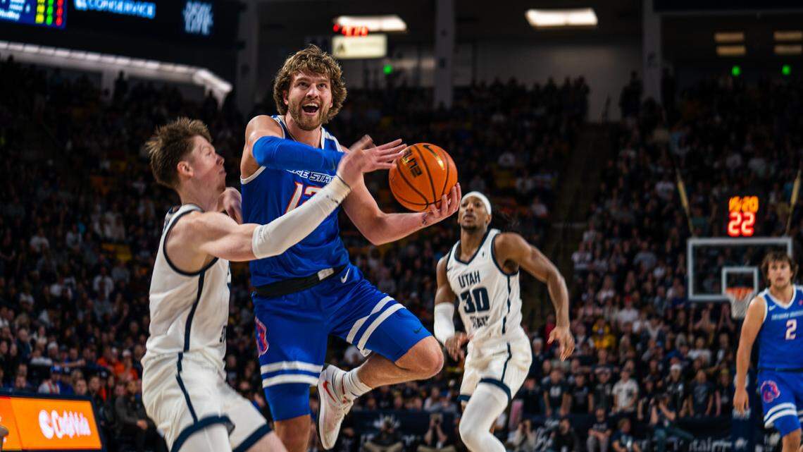 Max Rice had 13 points and five rebounds in Boise State’s 86-73 loss to Utah State on Saturday at Dee Glen Smith Spectrum in Logan, Utah.