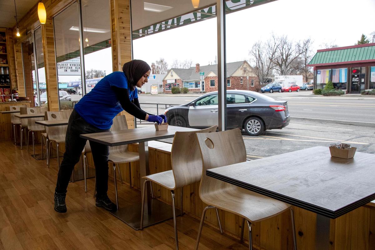 Hana Mutlak recently opened Food Land Market on North Orchard Street. She loves the central location but says the lack of parking is a problem.