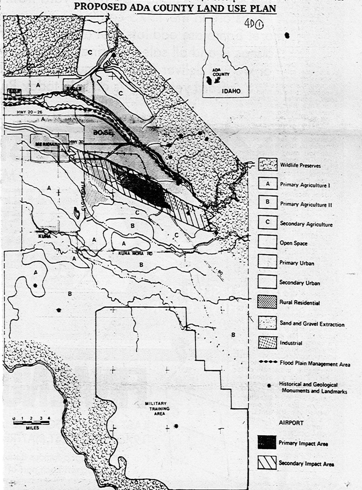 In 1976, the Ada Council of Governments drafted a land use plan that would have limited urban development and protected the region’s agriculture by prohibiting development there. The plan eventually passed, but just a few years later it was effectively nullified after cities started to pull out of ACOG.