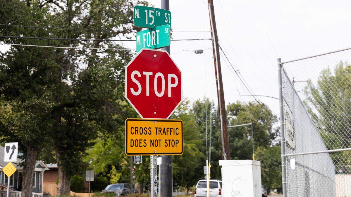 A bicyclist was hit by a vehicle at the intersection of 15th Street and Fort Street.