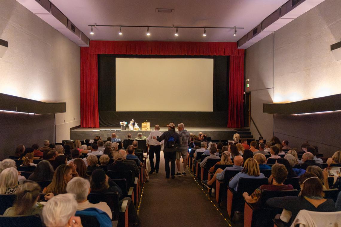 People gather for a sold-out showing of “Casablanca” at The Flicks for its 40th anniversary event Saturday in Boise.
